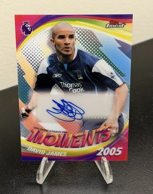 David James Auto 2025-26 Topps Finest English Premier League Moments 2005