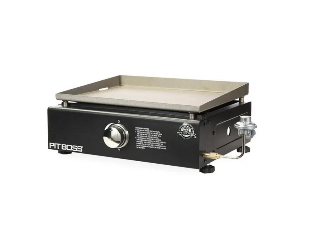 Pit Boss 10558 18” Portable Propane Gas Griddle Tabletop Grill 15000 BTU SS New