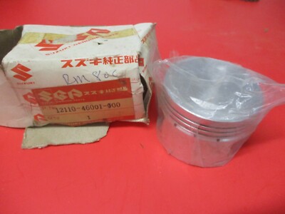 NOS NEW ORIGINAL OEM SUZUKI 1977-79 RM80 PISTON 12110-46001-100