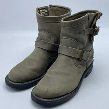 Chippewa 1901W17 Womens Sz 6 M USA Brown Suede Leather Engineer Buckle