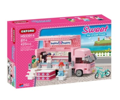Express]OXFORD Sweet Ice Cream Truck HS33914 Baskin Robbins 420pcs Korean Toy