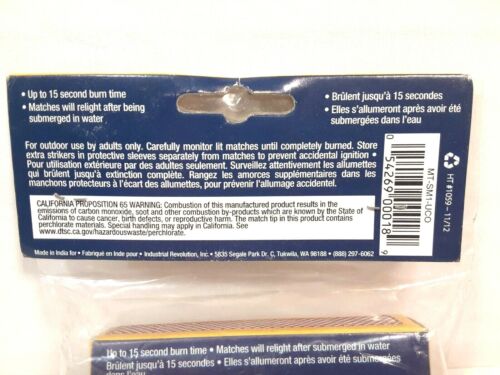 UCO Stormproof Matches 25 Pieces Water + Windproof New - Picture 4 of 5