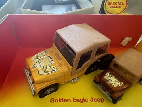 A61 1:36 1:64 CORGI TOYS 1357 2X GOLDEN EAGLE JEEP KWIKSTIK MIB PROMO RARE! - Picture 2 of 8