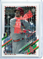 2021 Topps Holiday #HW106 Dylan Carlson SP Scarf RC