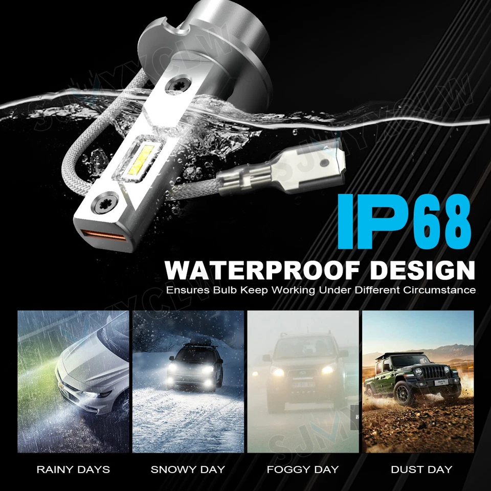 Par de bombillas antiniebla H3 para Lexus LX470 1998-2007 lámpara DRL 6000K blanco Foto 4 de 4