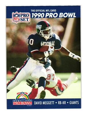 1990 Pro Set #406 David Meggett New York Giants