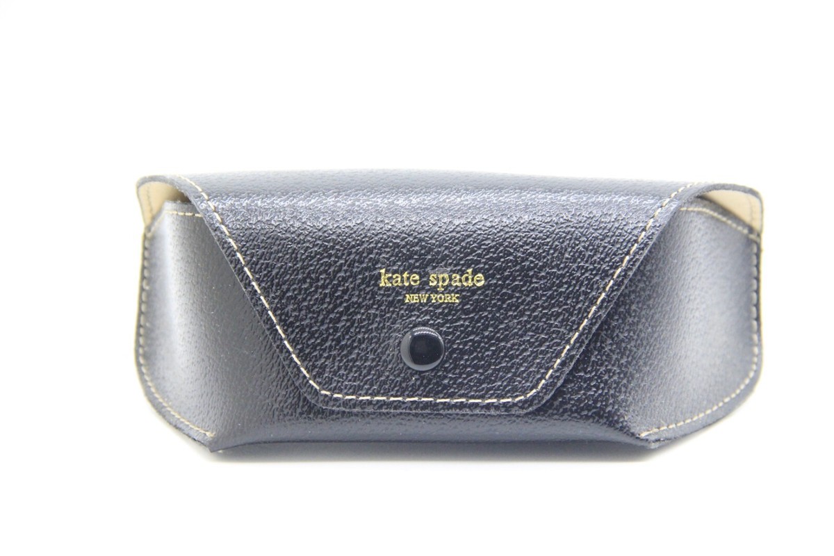 NEW KATE SPADE BLACK LEATHER CASE AUTHENTIC EYEGLASSES SUNGLASSES
