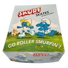 Box Only Vintage 1982 Smurf Skates Size 13 by Roller Derby