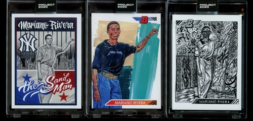 3 Lot Topps Project 2020 Mariano Rivera 91 117 131 JK5 Mister Cartoon Jamieson