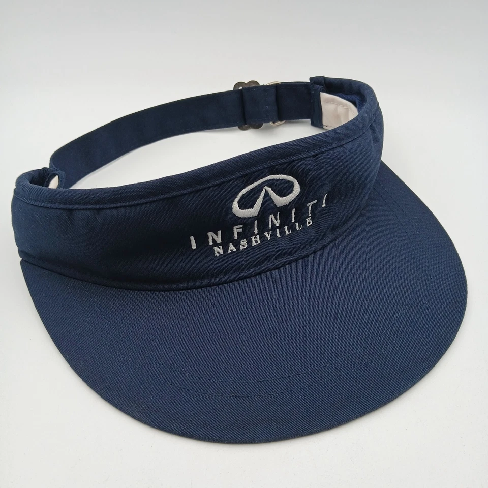 Gorra con visera de golf Infiniti Nashville azul marino blanco logotipo de escritura ala ancha sistema operativo Foto 3 de 4