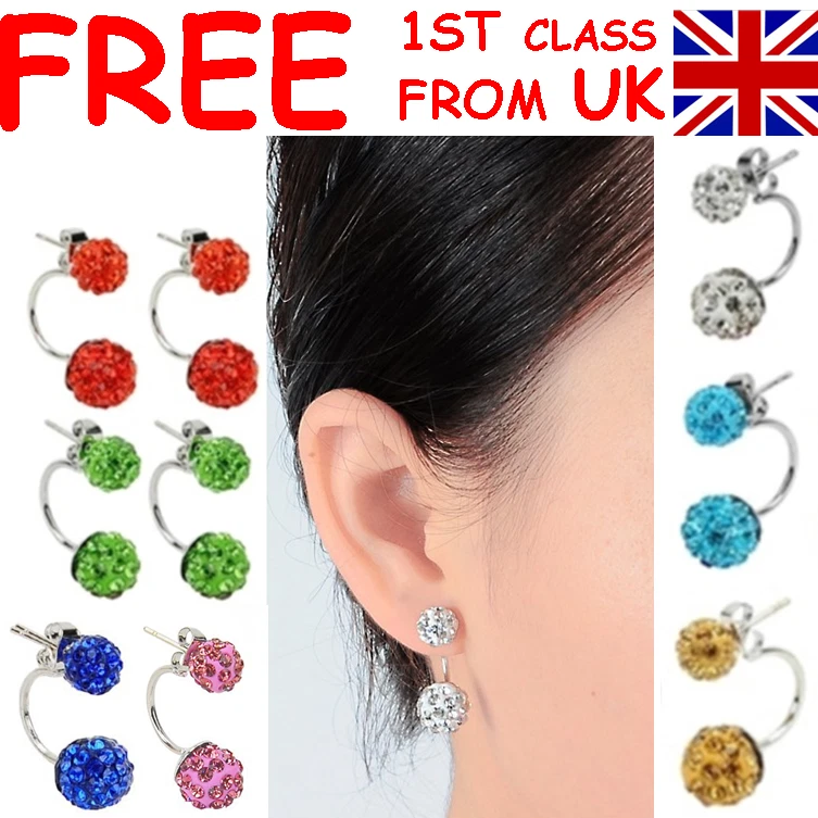 Short stud earrings sale