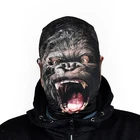 3D Effect Face Skin - Gorilla face - Fabric - Halloween Mask