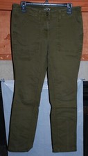 8 Ann Taylor LOFT Green Modern Straight Stretch Pants