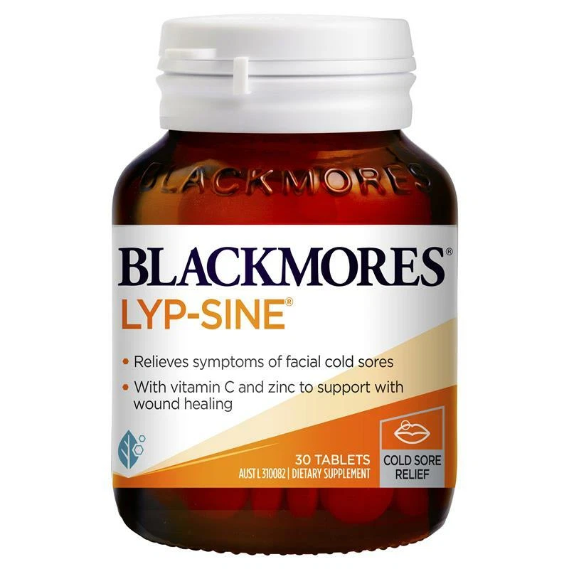 Blackmores Lyp Sine Tablets 30 Relieve Cold Sores Itching Burning