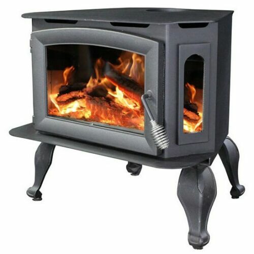 Ashley AW180-BL Bay Front Wood Burning Stove with Legs / Insert -  Refurbished | eBay