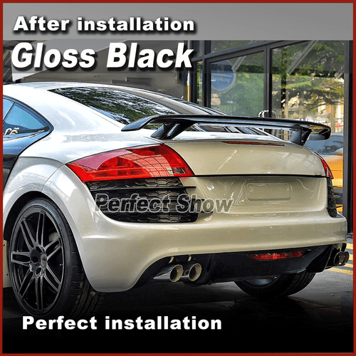 Glanz Schwarz Heckspoiler Spoiler Lippe Passt für Audi TT TTS 8J A5 A7 S7 RS7 A6 - Bild 6 von 12