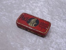 Antike Blechdose Puck enfernt H&uuml;hneraugen - Vintage - Reklame Werbung