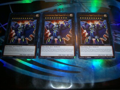 3x Superdimensional Robot Galaxy Destroyer 1st Edition Rare CRBR-EN011 Yu-Gi-Oh!
