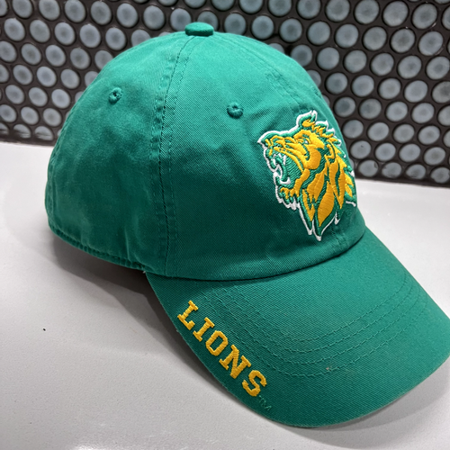 Russle Lions Unknown Hat Cap Green Strap Back Sports Adult Unstructured - Picture 3 of 9