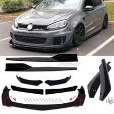 For VW Golf GTI MK5 MK6 MK7 Front Bumper Lip Splitter Lower Spoiler Body Kit