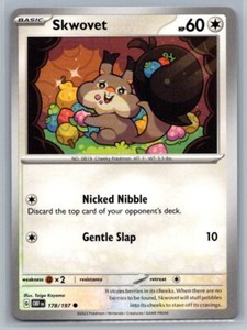 Skwovet 178/197 Obsidian Flames Common Pokemon TCG
