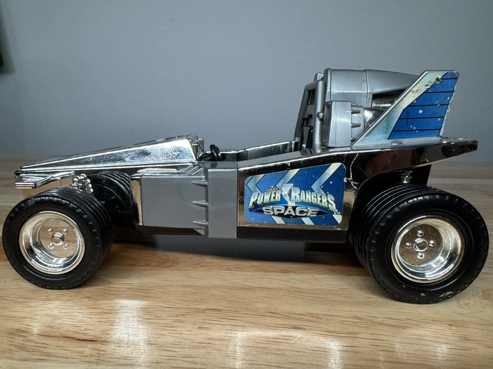 Silver Galactic Rover Power Rangers in Space 1998 solo vehículo Bandai Foto 4 de 4