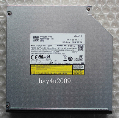 Panasonic UJ160 6X 3D Blu-Ray Combo Player BD-ROM Slim DVD RW