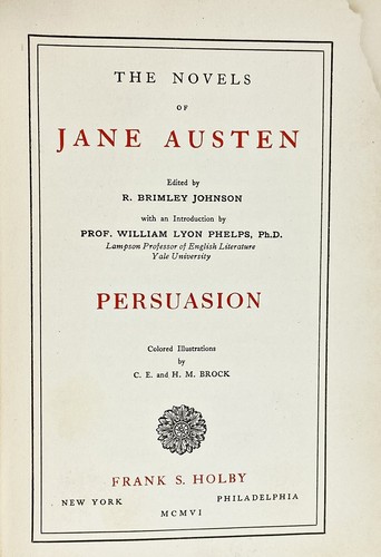 1906 JANE AUSTEN NOVELS works COLOR LIMITED EDITION of PRIDE AND PREJUDICE Brock - Picture 24 of 24