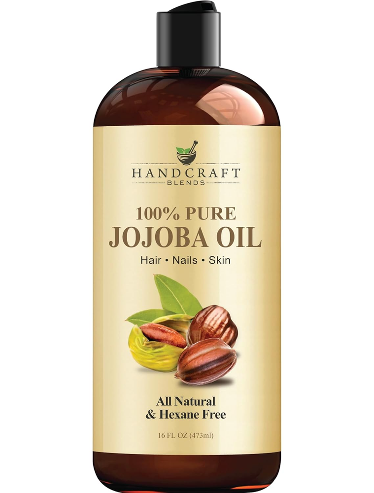 100% Pure Natural Jojoba Oil for Skin & Face – 16 Oz Handcrafted