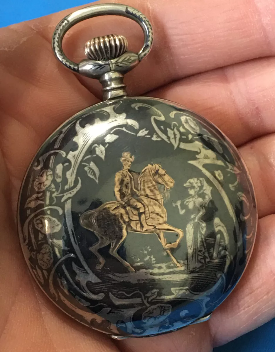 Niello clearance pocket watch