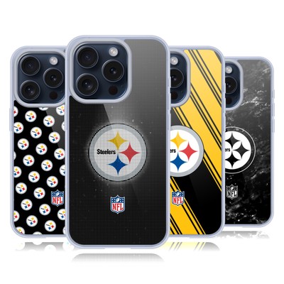 OFFICIAL NFL PITTSBURGH STEELERS ARTWORK SOFT GEL CASE FOR APPLE iPHONE PHONES