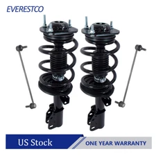 Front Struts Assembly w/ Sway Bar Links For 09-12 Chevy Enclave Acadia Traverse