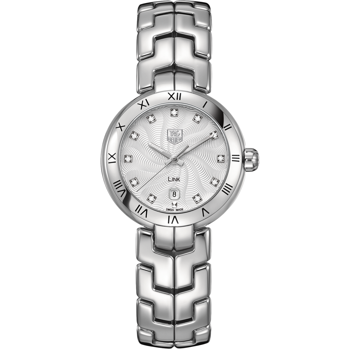 Tag Heuer Link WAT1411 29mm Steel Quartz White Diamond Dial Ladies Watch TAG Heuer Link Women main image 3