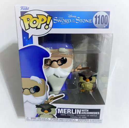 Sword in the Stone Merlin w/ Archimedes Funko Pop Figure #1100