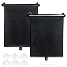 Car Window Shade for Side Windows, 2 Pack Sun Shade Retractable for Car