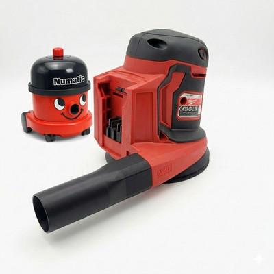 Milwaukee BOS125 M18 Sander Dust Port Vacuum Adaptor for Henry / Numatic Hose