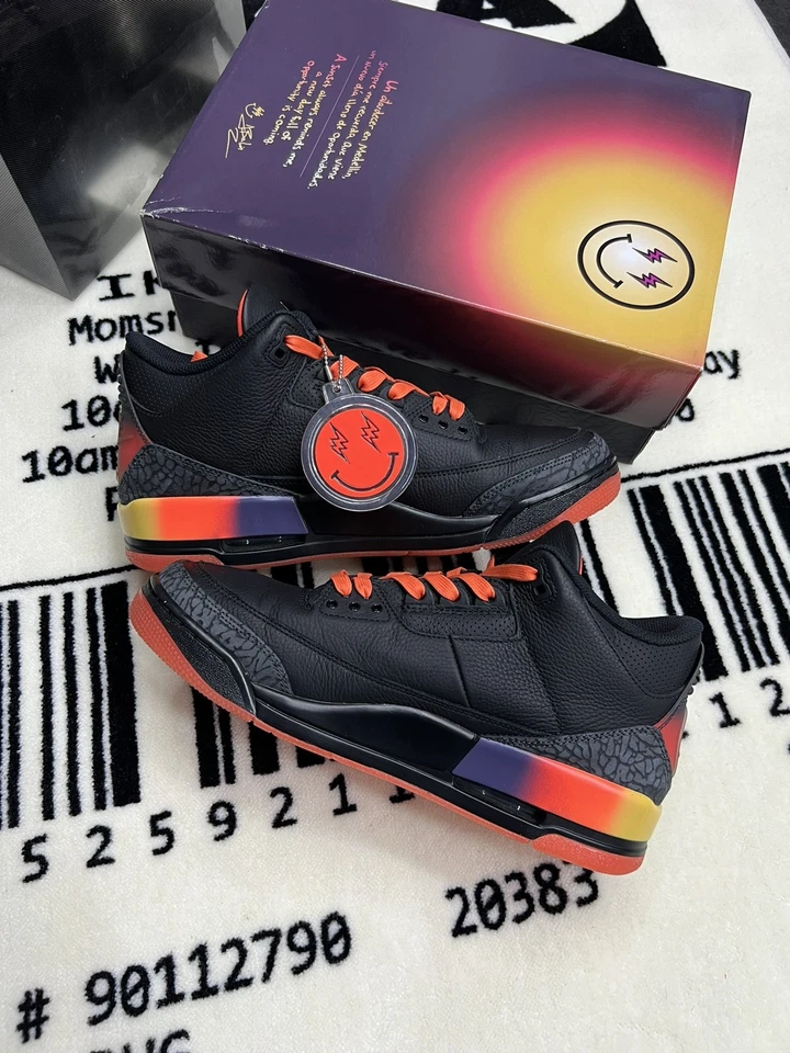 ✅Size 10 - J. Balvin x Nike Air Jordan 3 Retro Rio✅✅ - image 3 of 4