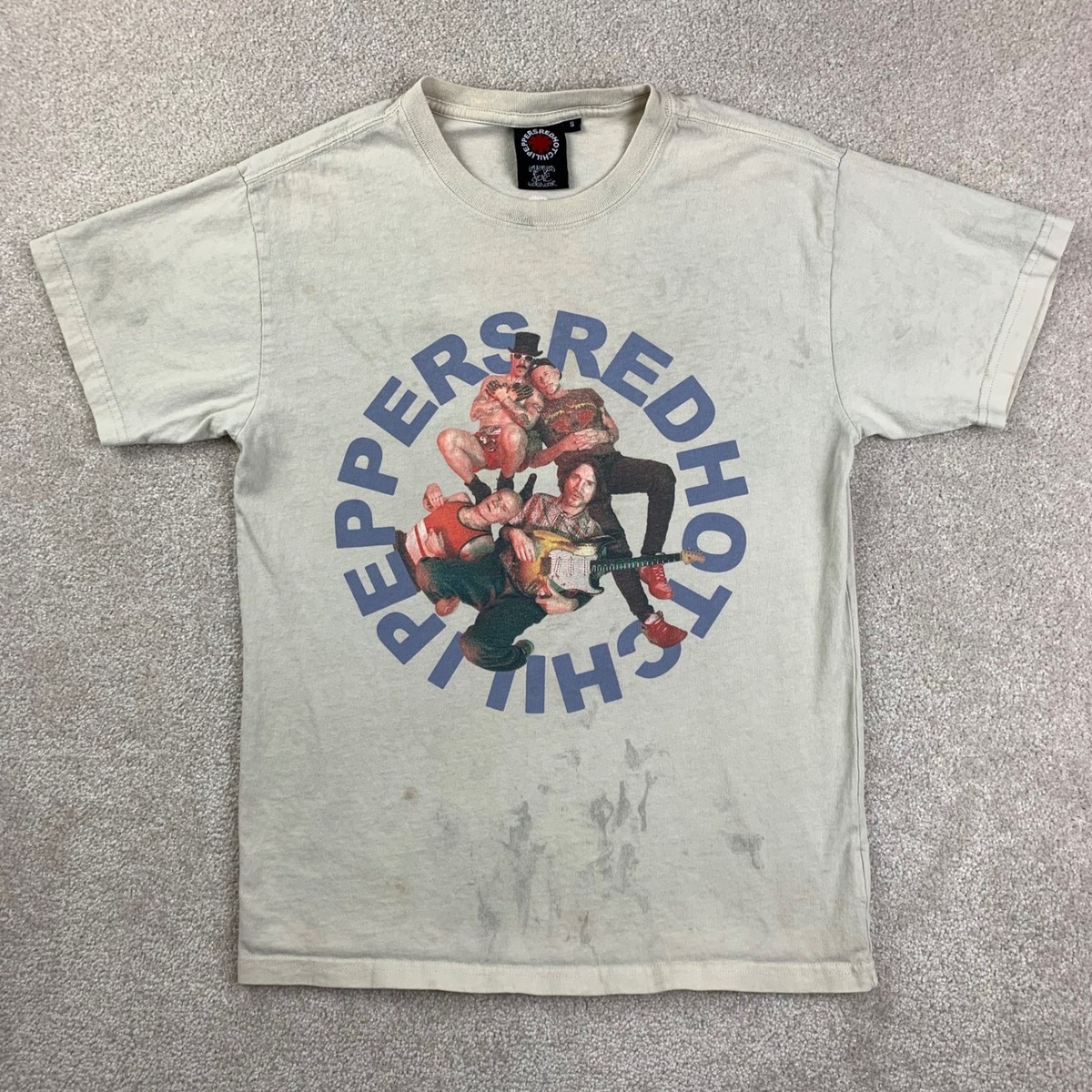 Red Hot Chili Peppers T-Shirt Unisex Small Beige Unlimited Love 