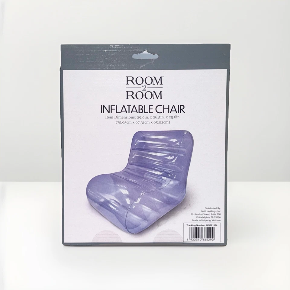 Silla inflable de PVC transparente para habitación 2 habitaciones dormitorio salón decoración habitación adolescente Foto 2 de 4