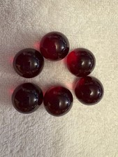Marble Assortment 11 - Red Transparent... Cadmium Reactive, 6 LARGE