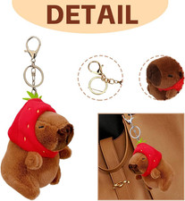 10 Portachiavi Peluche A Forma Di Formaggio E Mucca - Ciondoli Carini Per Chiavi E Borse - Foto 9