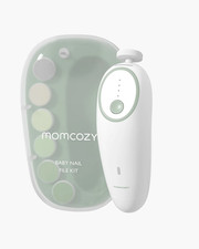 Momcozy NC02 Electric Baby Nail File Kit, 7 Grinding Heads - Green