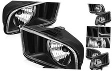 Headlight Assembly Pair For Ford For Mustang 2005-2009 Black Housing As Shown