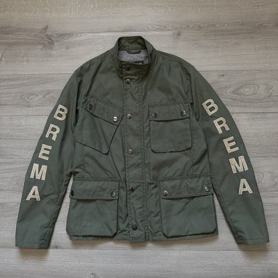 Brema Vintage Italy Men's  Nylon Motorcycle Multipocket Jacket Size:48 Very Rare