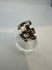 VTG Sterling Silver .925 Made in Mexico BOLD OPEN - ring size 12, grams 13.3
