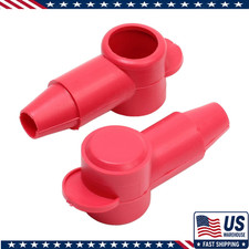 Fastronix 5/16-1/4 Stud Terminal Cover 2 Pack Red Color: Red