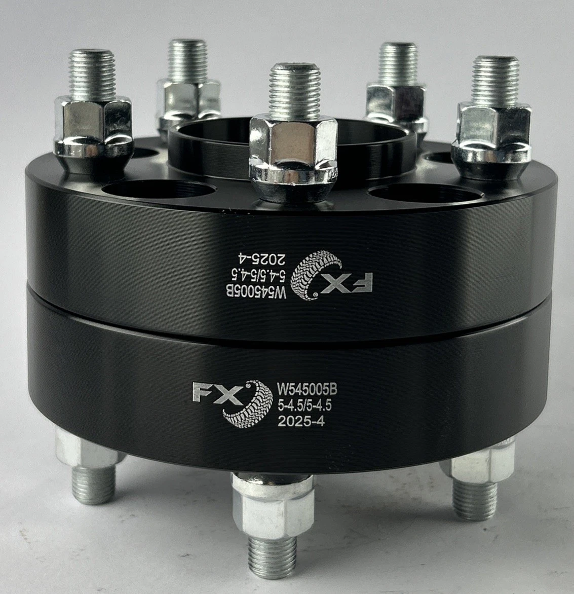 TrailFX W545005B FX Wheel Spacer 5x4.5” 1.25” Black Anodized Pair photo 3