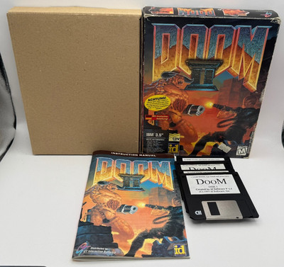 Doom II Hell on Earth PC Disketten Big Box Anleitung OVP