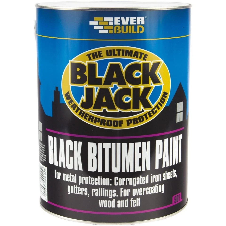 EVER BLACK JACK BITUMEN PAINT BLACK 5L