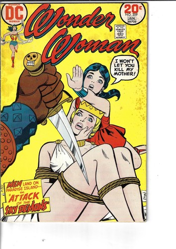Wonder Woman 209 Bondage Cover VG+ 1973 Glossy